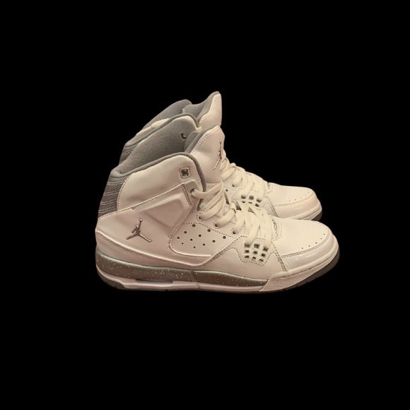 Nike Air Jordan Sc-1 White Metallic Silver 538699-100 YOUTH Size 6.5 - Picture 6 of 6